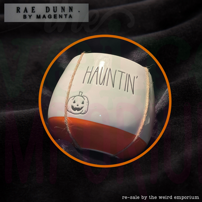 Re-sale Rae Dunn x Magenta Halloween Planters (Ghostin', Spookin', Hauntin')
