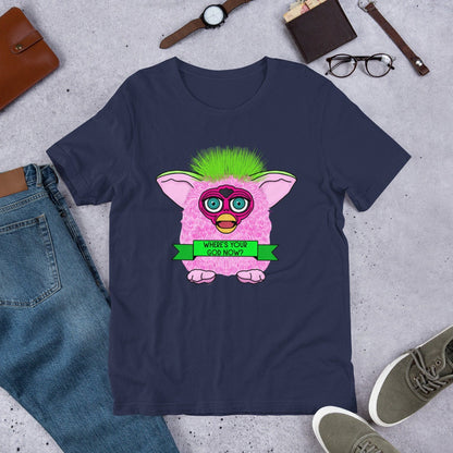 Furby Tee/ Where's your God Now / Furby Shirt / Godless Tee/ Furbies Tee/ Weird Tee/ the weird emporium