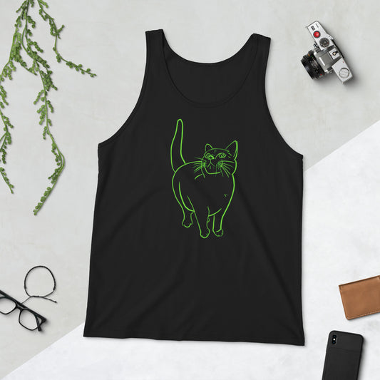 Neon Cat Tank Top