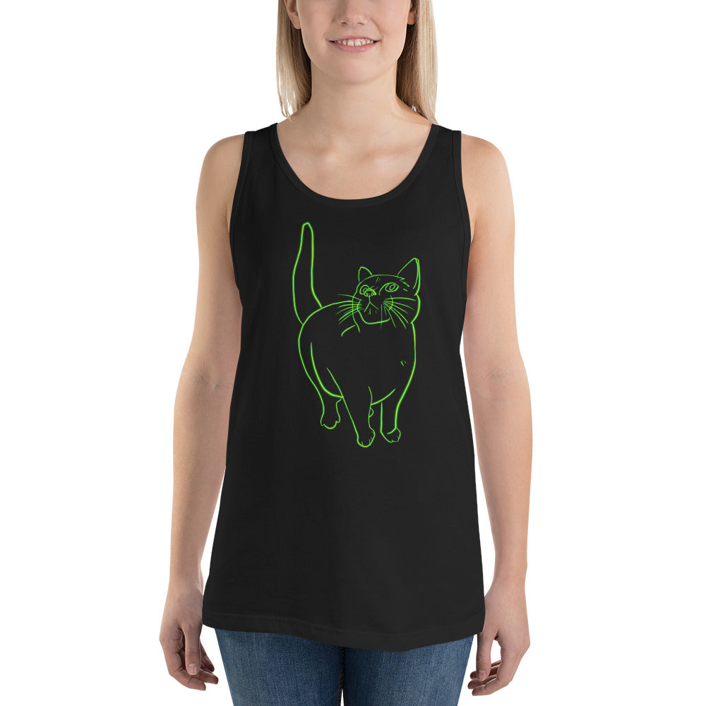 Neon Cat Tank Top