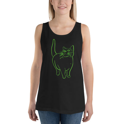 Neon Cat Tank Top