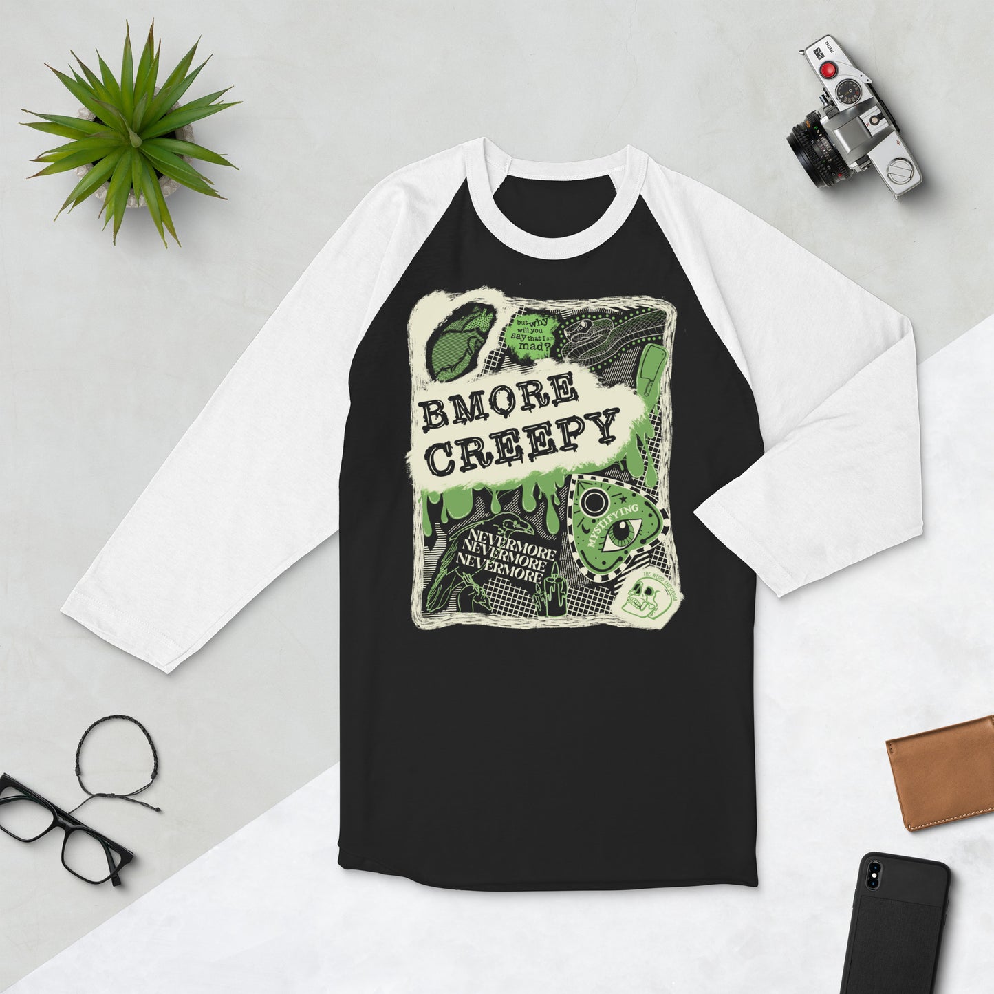 Bmore Creepy Baseball Tee / Raglan